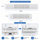 AirFlow™ – Defletor de Ar Condicionado Acrílico | Sem Furos · Universal Split