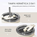 CrownCup™ – Copo Térmico Inox 304 1200ml | 24h Gelado · 12h Quente