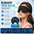 DreamShield™ – Máscara 3D de Espuma para Dormir | Blackout Total · Zero Pressão