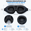 DreamShield™ – Máscara 3D de Espuma para Dormir | Blackout Total · Zero Pressão