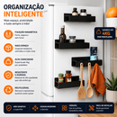 MagnaRack™ – Kit 2 Prateleiras Magnéticas | Geladeira · Máquina de Lavar · Sem Furos · Organização