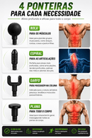 PowerGun™ – Pistola de Massagem Miofascial | 6 Velocidades · 4 Ponteiras · Silenciosa
