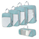TravelPack™ – Kit 5 Bolsas Organizadoras de Mala | Zíper Duplo · Impermeável