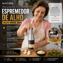AlhoZen™ – Espremedor de Alho em Aço Inox 304 | Sem Descascar · Sem Sujar as Mãos