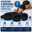 DreamShield™ – Máscara 3D de Espuma para Dormir | Blackout Total · Zero Pressão