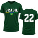 Camiseta 22Brasil™ Unissex — Algodão Confortável com Estampa Brasil e Número 22