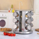 GiroLux 360™ – Organizador de Temperos em Inox com 12 Potes
