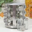 GiroLux 360™ – Organizador de Temperos em Inox com 12 Potes
