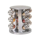 GiroLux 360™ – Organizador de Temperos em Inox com 12 Potes